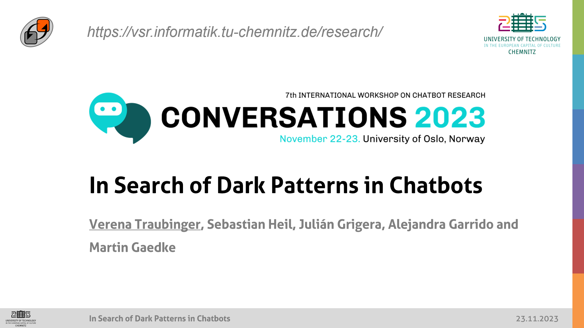 CONVERSATIONS '23 Workshop