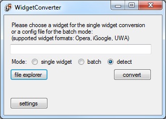 WidgetConverter